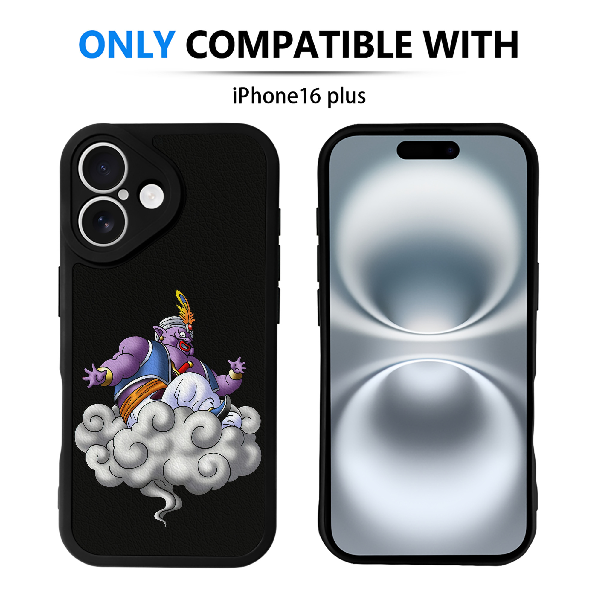 （画像用） ドラゴンクエスト Doragon Kuesuto Dragon Quest 【iPhone 16シリーズ対応】シリコンスマホケース（レザー調） 材質：シリコン